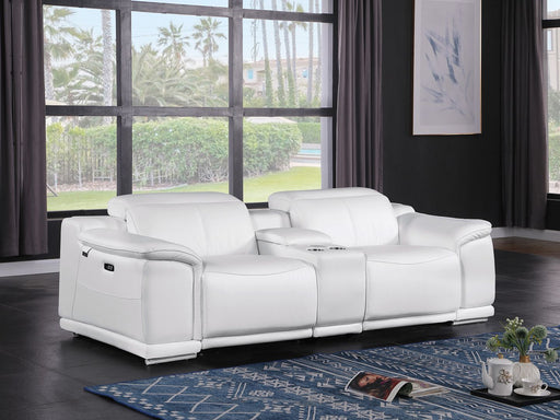 9762 - 3-Piece Modular Power Reclining Console Loveseat With 2 Power Recliners In - R&R Furniture Gallery (Fountain Valley, CA)