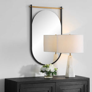 Mirror - Satin Black / Gold Leaf