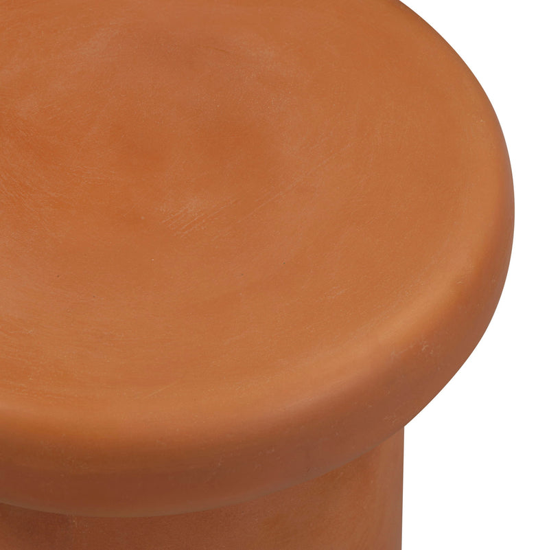 TOV Furniture Lydia side table with a sleek wooden top and metal legs, modern design for living room or bedroom decor.