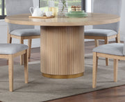 Caspian - Wide Dining Table - Oak Finish - R&R Furniture Gallery (Fountain Valley, CA)