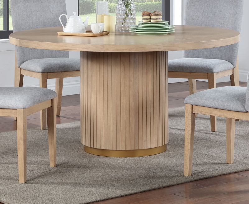 Caspian - Wide Dining Table - Oak Finish - R&R Furniture Gallery (Fountain Valley, CA)