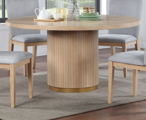 Caspian - Wide Dining Table - Oak Finish - R&R Furniture Gallery (Fountain Valley, CA)