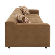 Zoey - Modular - RF Arm Chair With Pillow - Chocolate Suede - R&R Furniture Gallery (Fountain Valley, CA)