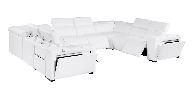 1224 - 8-Piece U-Shaped Sectional Sofa In With 4 Power Recliners & Power Headrest