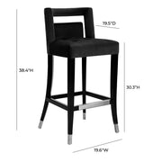 Hart - Velvet Stool - R&R Furniture Gallery (Fountain Valley, CA)