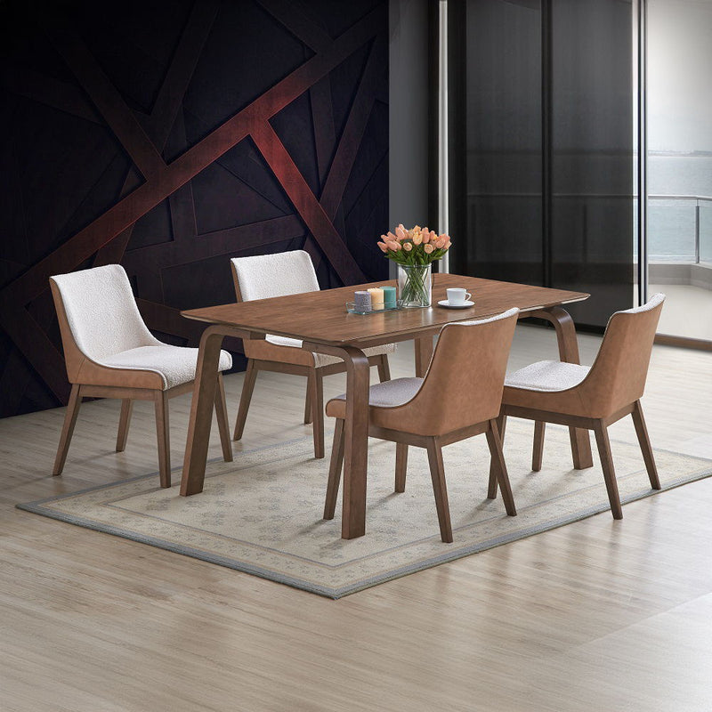Ginny - Dining Table - Walnut - R&R Furniture Gallery (Fountain Valley, CA)
