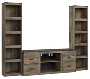 Trinell - 3-Piece Entertainment Center - Brown - R&R Furniture Gallery (Fountain Valley, CA)