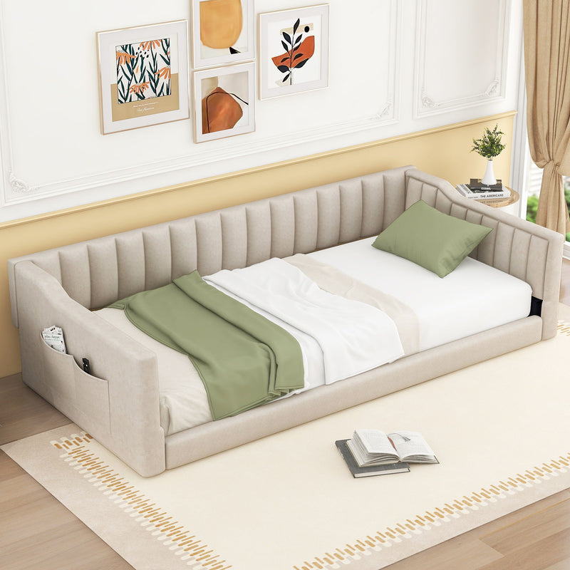 Daybed With Side Storage Pocket - R&R Furniture Gallery (Fountain Valley, CA)
