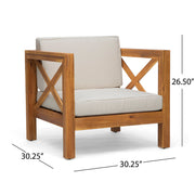 Brava - Mid - Century Modern Club Chair With Water Resistant Cushions - R&R Furniture Gallery (Fountain Valley, CA)