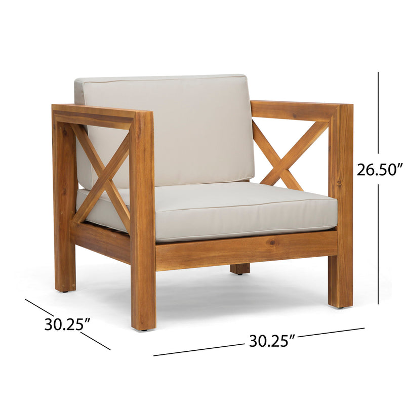 Brava - Mid - Century Modern Club Chair With Water Resistant Cushions - R&R Furniture Gallery (Fountain Valley, CA)