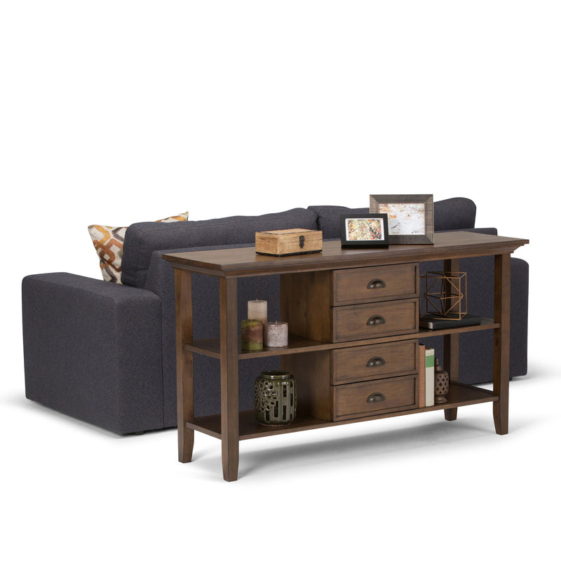 Redmond - Handcrafted Console Sofa Table - R&R Furniture Gallery (Fountain Valley, CA)