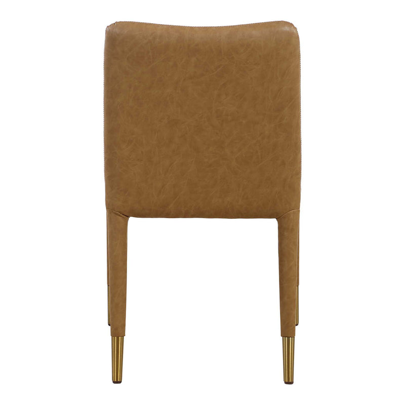 Pair of Uttermost Conifer dining chairs set, featuring elegant wood frames and upholstered seats for stylish dining room decor.