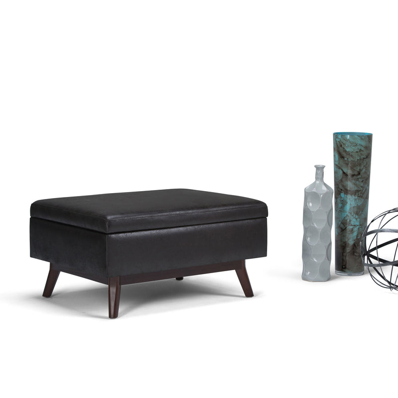 Owen - Upholstered Rectangular Storage Ottoman - R&R Furniture Gallery (Fountain Valley, CA)