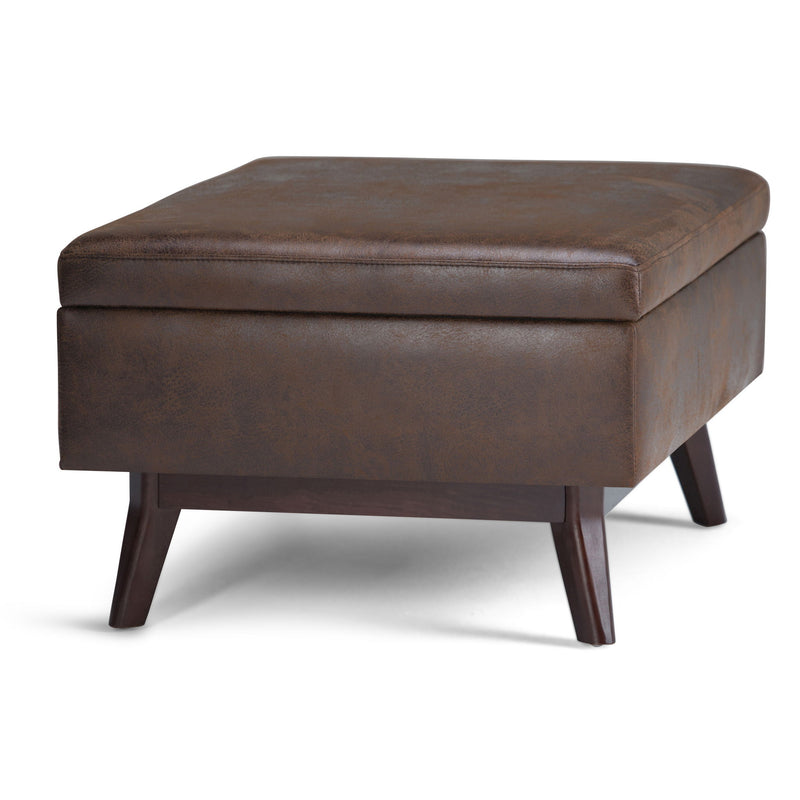 Owen - Upholstered Rectangular Storage Ottoman - R&R Furniture Gallery (Fountain Valley, CA)