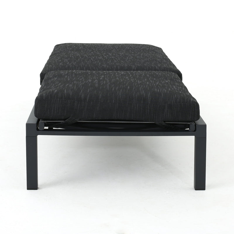 Modern Chaise Lounge With Wate Resistant Fabric Cushions - R&R Furniture Gallery (Fountain Valley, CA)