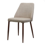 Modern Dining Chair With Iron Legs And Wood Finish - R&R Furniture Gallery (Fountain Valley, CA)