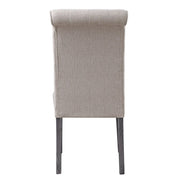Yabeina - Side Chair (Set of 2) - Beige Linen & Gray - R&R Furniture Gallery (Fountain Valley, CA)