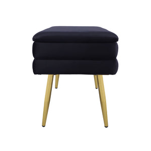 Ziva - Velvet Storage Bench - R&R Furniture Gallery (Fountain Valley, CA)