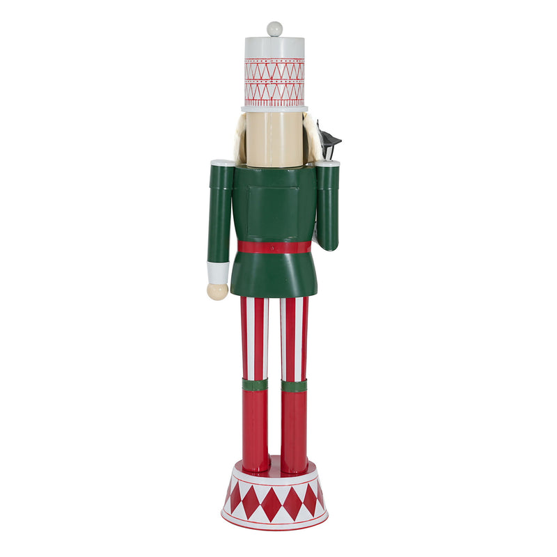 Noble House classic nutcracker Christmas holiday decor in green, red, and white with durable construction and detailed design.