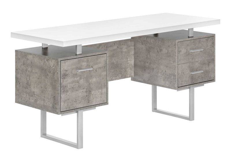 Computer Desk For Home Office, Laptop, Left, Right Set - Up, Storage Drawers, Contemporary & Modern - R&R Furniture Gallery (Fountain Valley, CA)