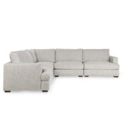 Ludwig - Upholstered 5 Piece Sectional - Ivory - R&R Furniture Gallery (Fountain Valley, CA)
