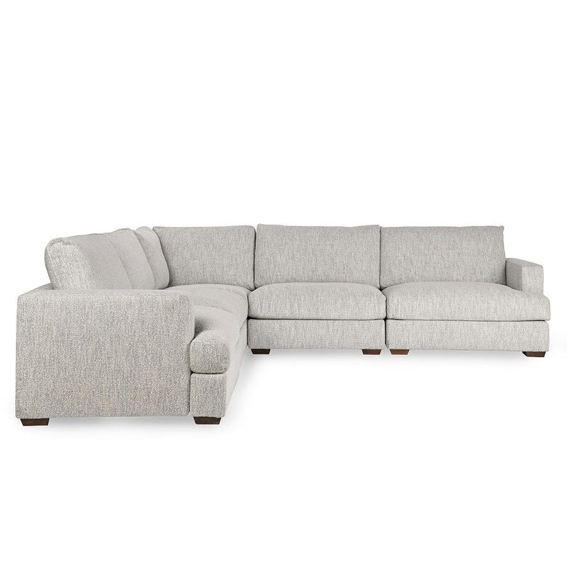 Ludwig - Upholstered 5 Piece Sectional - Ivory - R&R Furniture Gallery (Fountain Valley, CA)