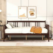 Modern DreamHaus daybed with built-in storage drawers, featuring a sleek design and plush upholstered headboard for versatile bedroom use.