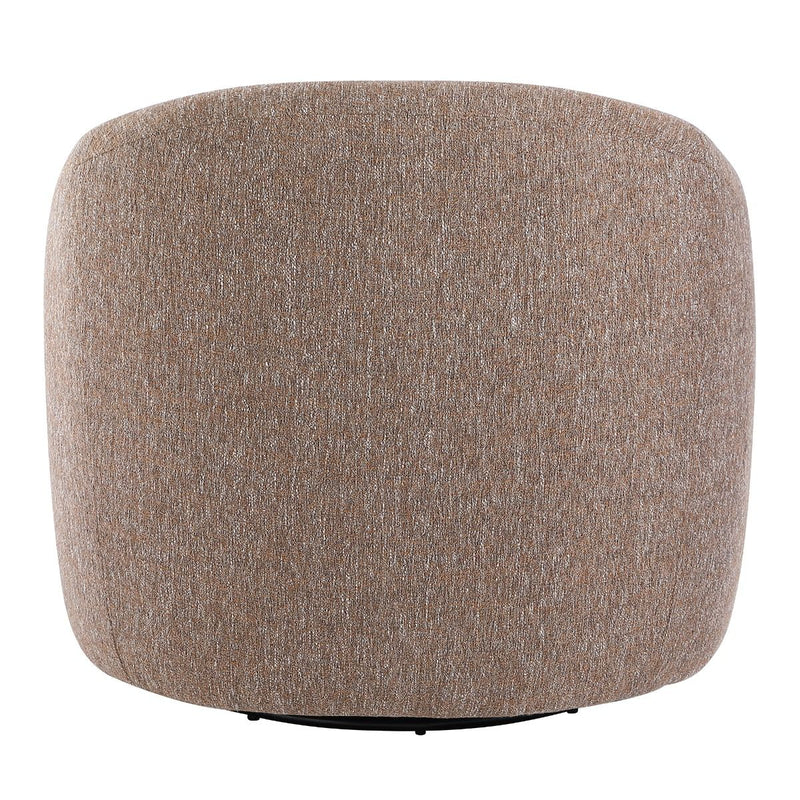 Ballona - Accent Chair With Swivel - Brown Chenille
