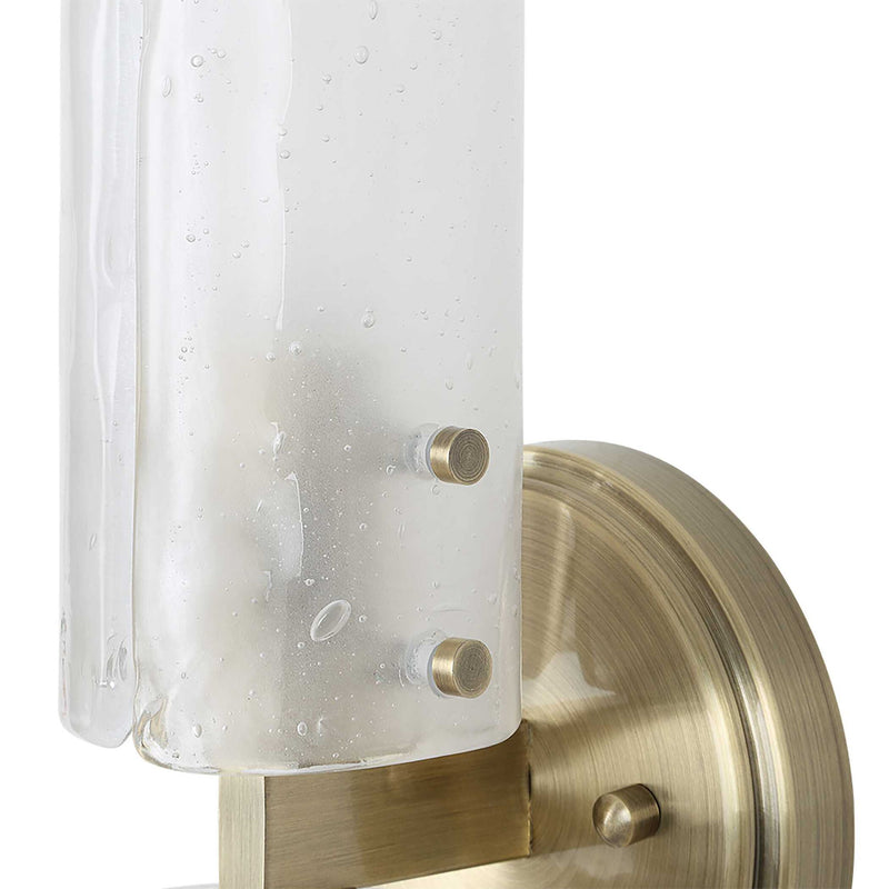 Mistie - 2 Light Glass Sconce - Bronze