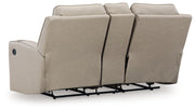 Lavenhorne - Dbl Rec Loveseat W/Console - Pebble - R&R Furniture Gallery (Fountain Valley, CA)