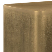 Bassett - Cast Aluminum Side Table - Brown - R&R Furniture Gallery (Fountain Valley, CA)