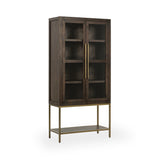 Freemont - Solid Wood Tall Cabinet - Kona Brown - R&R Furniture Gallery (Fountain Valley, CA)