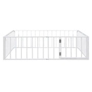 Metal Floor Bed Frame With Fence And Door - R&R Furniture Gallery (Fountain Valley, CA)