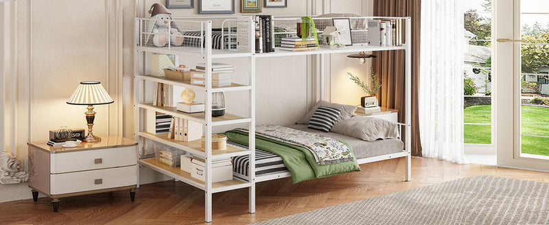 Bunk Bed With 5 Tier Shelves - R&R Furniture Gallery (Fountain Valley, CA)