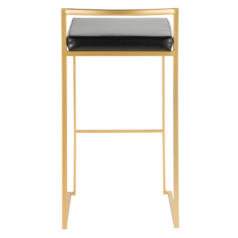 Lumi Source Fuji contemporary glam barstool set with sleek design, quality construction, and modern style for stylish seating.
