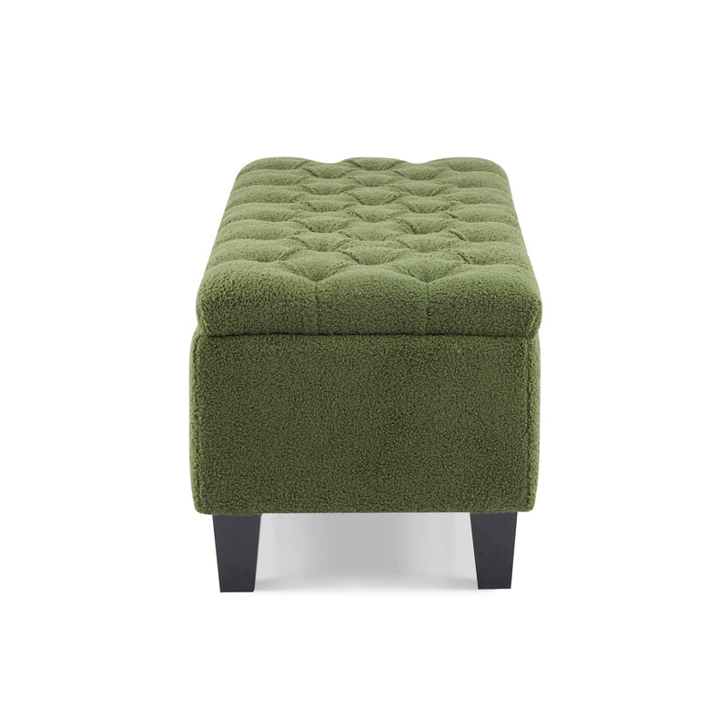 Ottoman Bench & Storage - Green - R&R Furniture Gallery (Fountain Valley, CA)