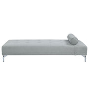 Quenti - Sofa Bed With Pillow - Gray Melange Velvet - R&R Furniture Gallery (Fountain Valley, CA)