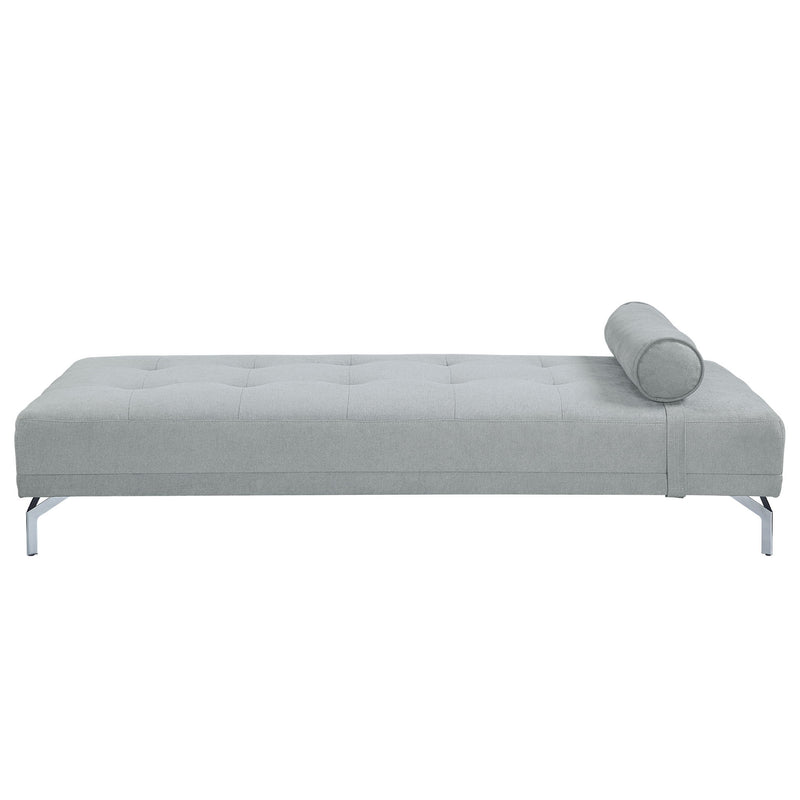 Quenti - Sofa Bed With Pillow - Gray Melange Velvet - R&R Furniture Gallery (Fountain Valley, CA)