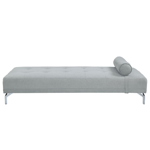 Quenti - Sofa Bed With Pillow - Gray Melange Velvet - R&R Furniture Gallery (Fountain Valley, CA)