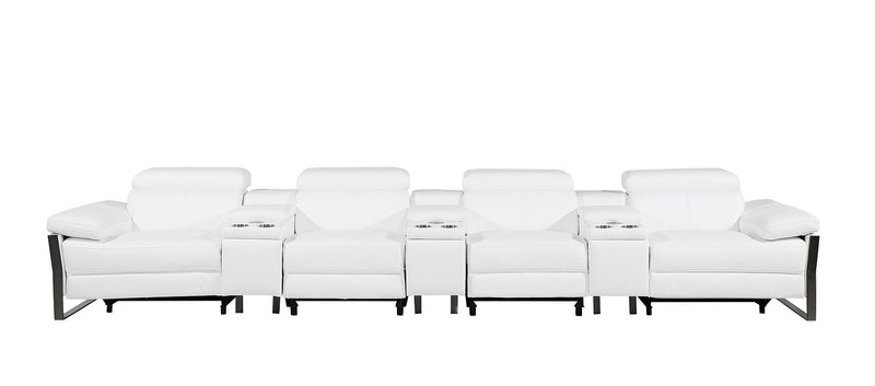 1246 - Modular Power Triple Reclining Triple Console Sofa With Power Reclining Headrests