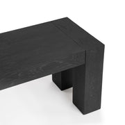 Classic Home Bristol dining bench with wooden seat and sturdy metal legs, ideal for kitchen or dining room seating.