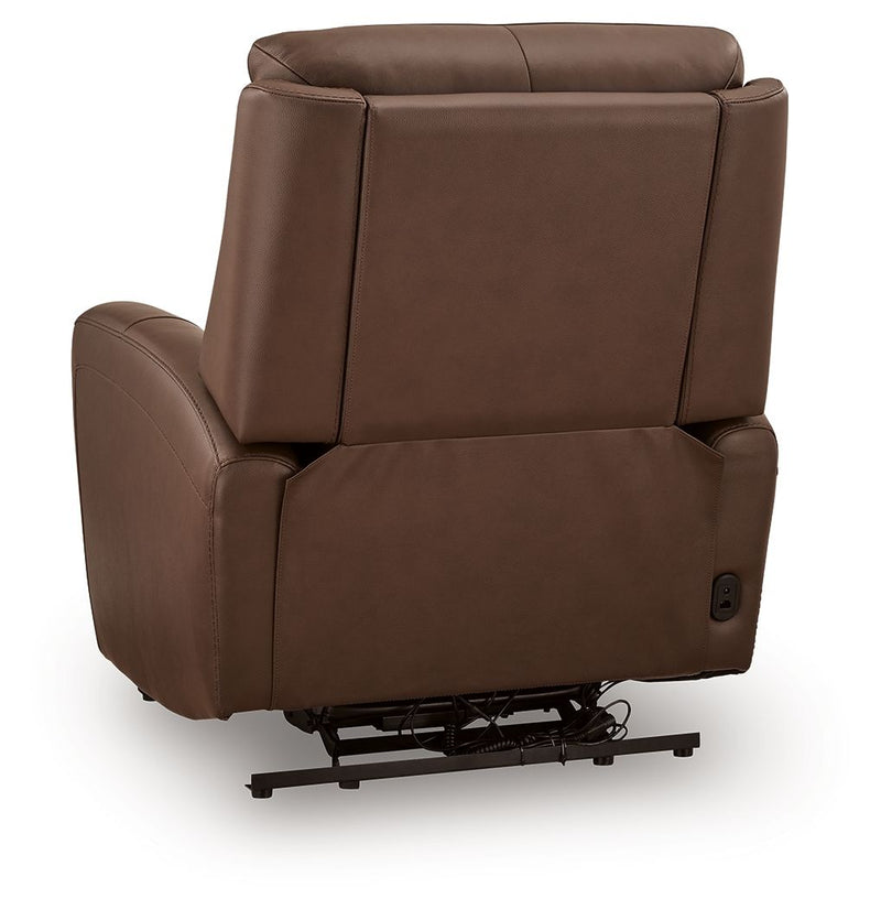 Pincara - Power AutoGlide Recliner With Audio System - Umber