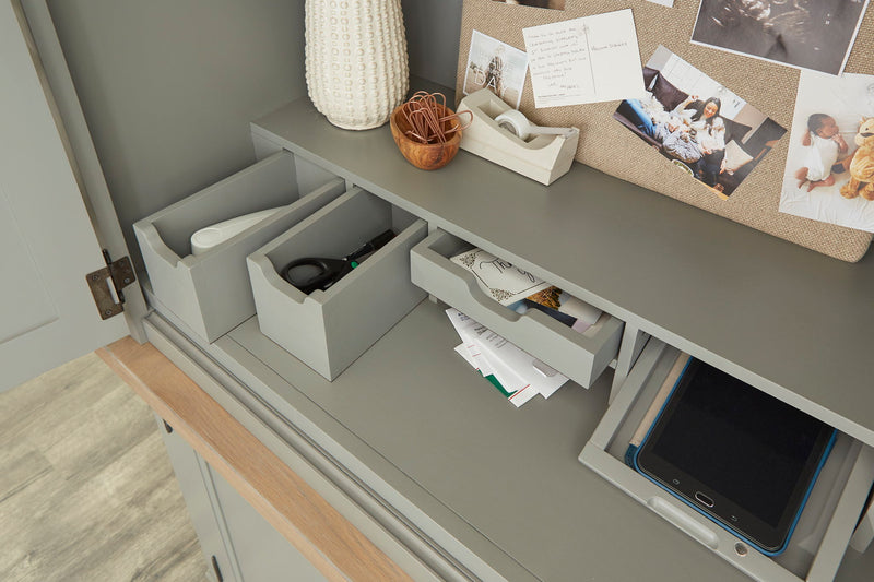 Americana Modern - Workstation with LED Light - R&R Furniture Gallery (Fountain Valley, CA)