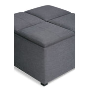 Avalon - Square Coffee Table, Storage Ottoman - R&R Furniture Gallery (Fountain Valley, CA)