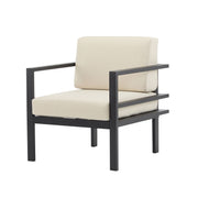 Modern Outdoor Lounge Chair With Aluminum Frame And Weather Resistant Cushions - R&R Furniture Gallery (Fountain Valley, CA)