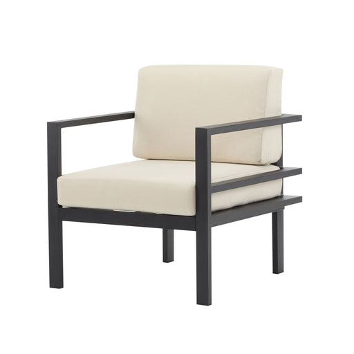 Modern Outdoor Lounge Chair With Aluminum Frame And Weather Resistant Cushions - R&R Furniture Gallery (Fountain Valley, CA)
