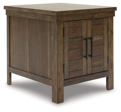 Moriville - Rectangular End Table - Grayish Brown - R&R Furniture Gallery (Fountain Valley, CA)