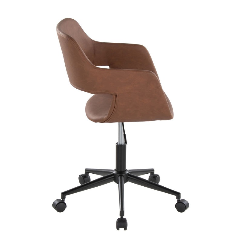 Lumi Source Margarite contemporary task desk chair with a modern design, cushioned seat, and adjustable height for office use.