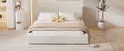 Upholstered Platform Bed, Grounded Bed With Solid Frame - R&R Furniture Gallery (Fountain Valley, CA)