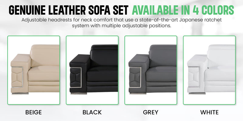 296 - Genuine Leather Chair - R&R Furniture Gallery (Fountain Valley, CA)